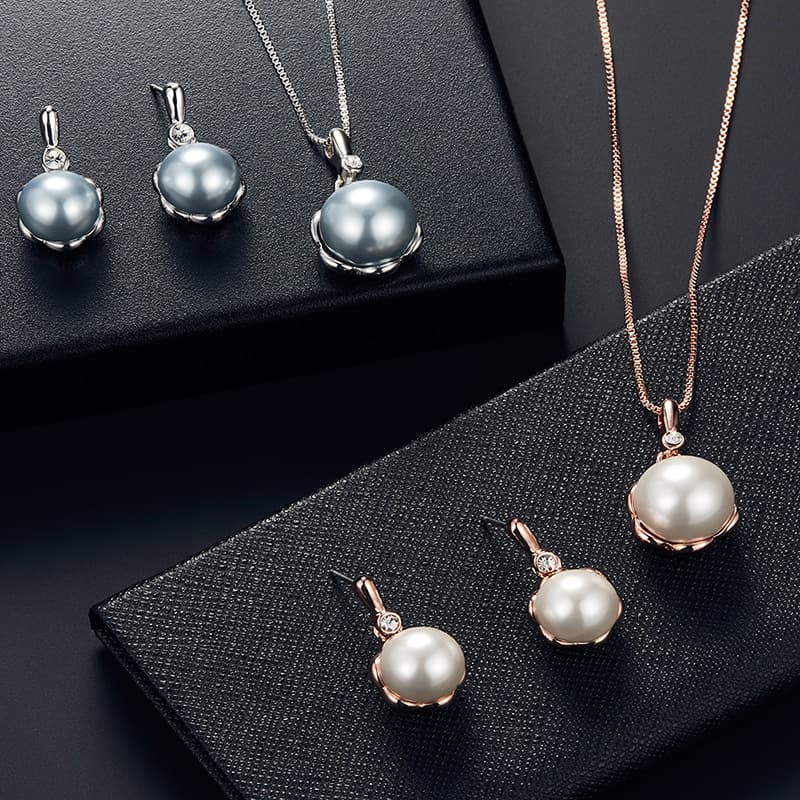 (Cross-border trading), jewelry, earrings, necklace, chain, set for bride, European style 2