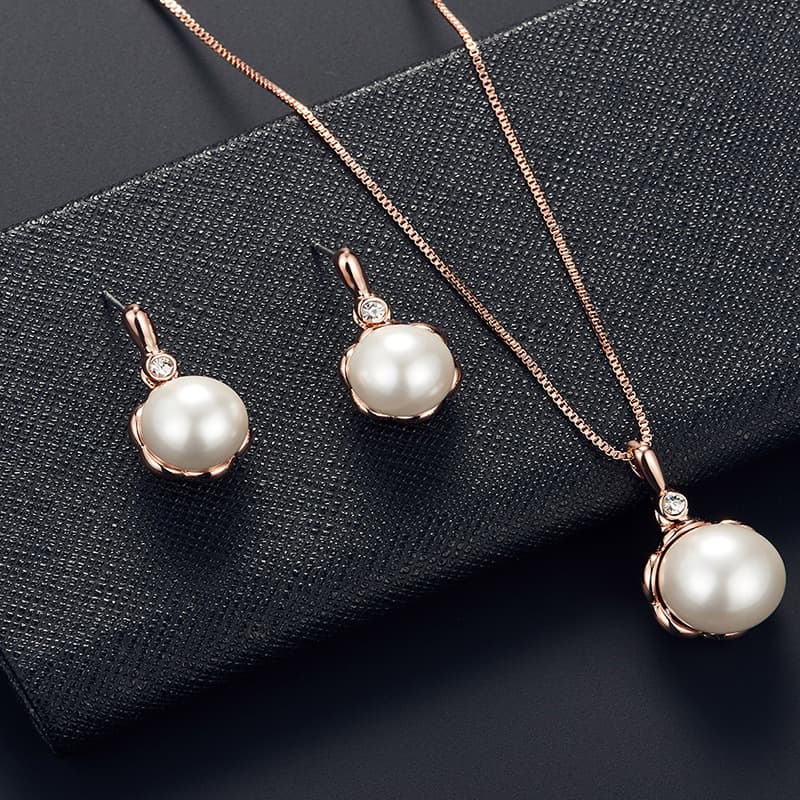 (Cross-border trading), jewelry, earrings, necklace, chain, set for bride, European style 3