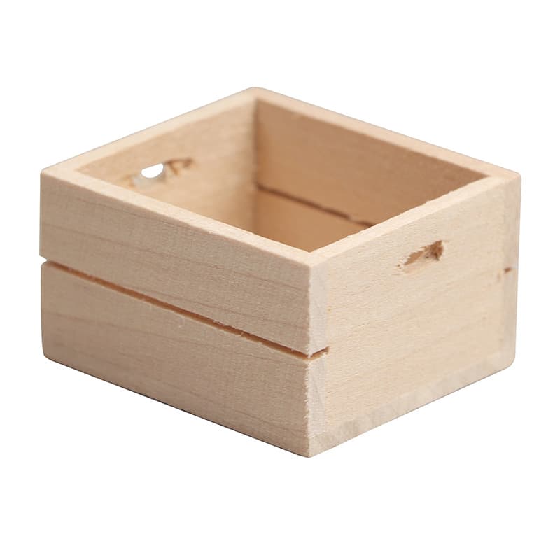 1:12 Doll House MINIATURE FURNITURE Fruit and Vegetable Wooden Box Storage solid wood box 5