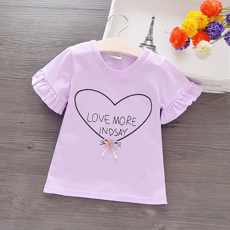 (Wholesale), cotton summer children's T-shirt, with short sleeve, children's clothing 3