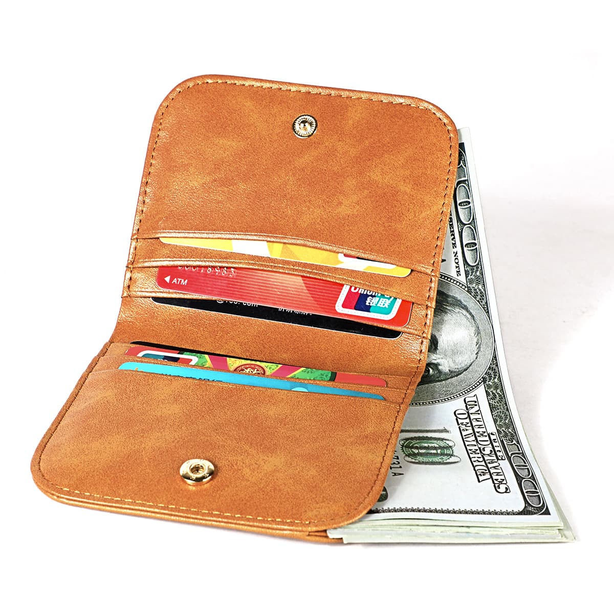 Wallet, shoulder bag, short folding coins, protective bag, genuine leather, 2019, anti-theft, Korean style 5