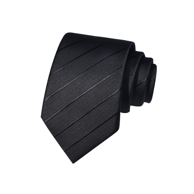 Men's 8cm tie hand-punched wine red stripes blue solid color series business formal men's tie factory direct sales 5