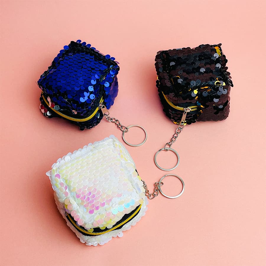 Children's two-color coins, three dimensional wallet, small shoulder bag, storage system