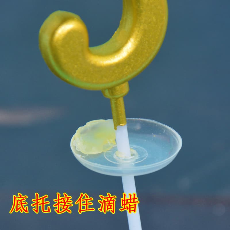 Golden Digital Candle 0-9 Digital Birthday Candle Cake Decoration Plug-in Gold Candle PVC Box 3