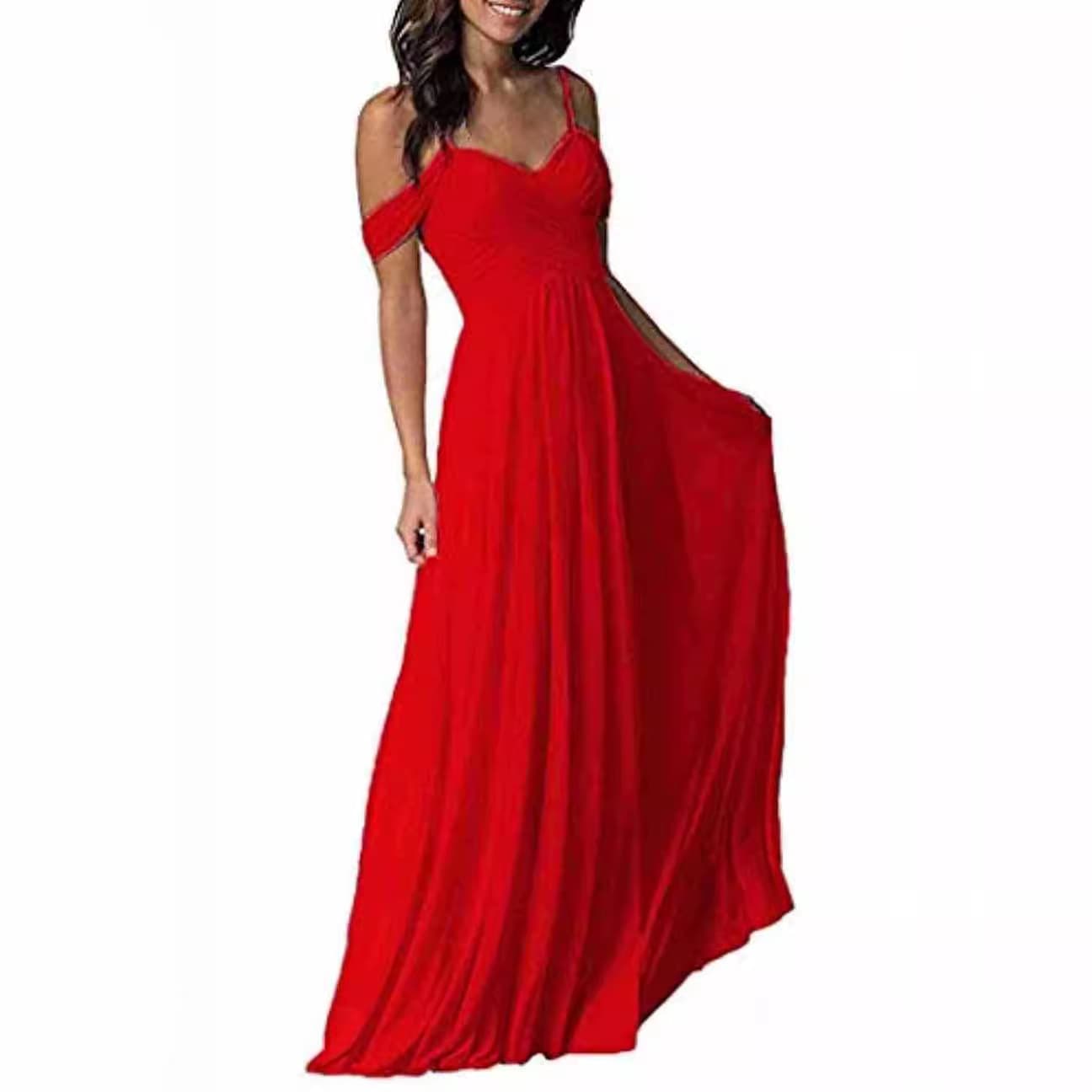 Shiffon long bridesmaid dress, evening dress, graduation party 5