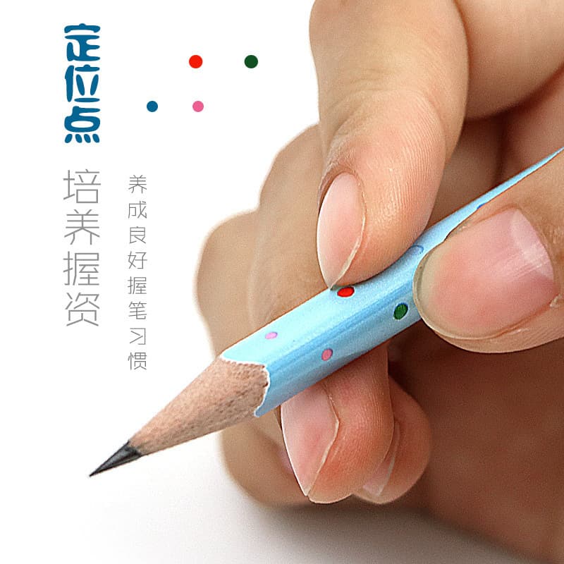 Shanghai Zhonghua brand pencil 6717hb triangle positioning elementary school students writing children's writing pen improvement pen sitting position 3