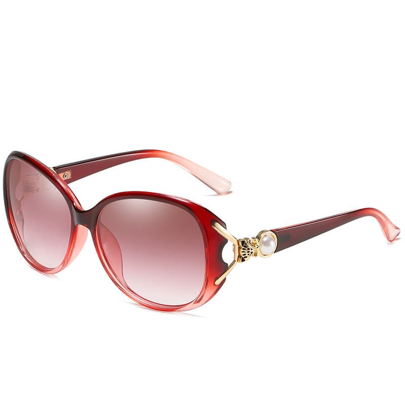 Fashionable trend sunglasses pearl, glasses solar-powered, city style 4