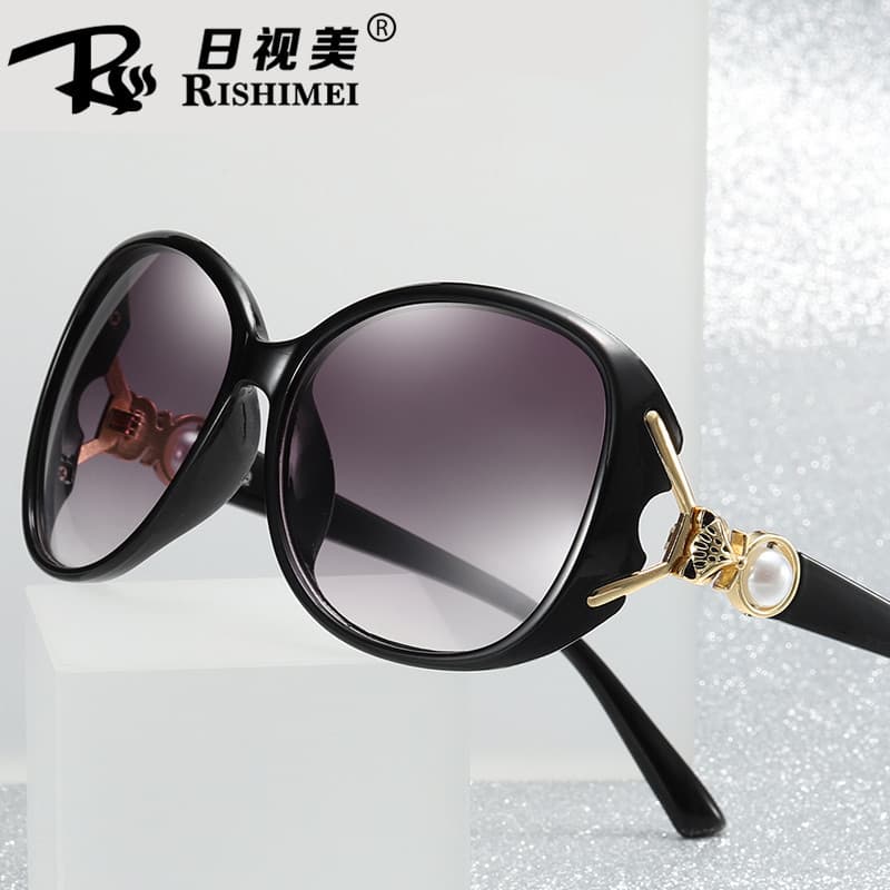 Fashionable trend sunglasses pearl, glasses solar-powered, city style 1