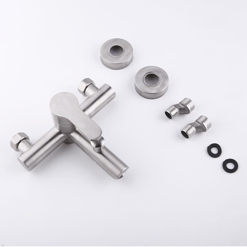 304 Stainless Steel Sanlian Shower Large Pearl Pearl Sanlian Shower Large toilet Bathing Lottery Mixed Valve 4