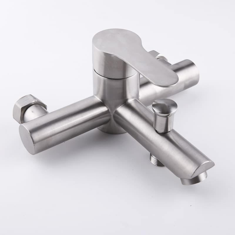 304 Stainless Steel Sanlian Shower Large Pearl Pearl Sanlian Shower Large toilet Bathing Lottery Mixed Valve 1