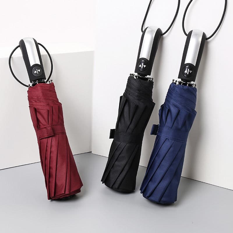 30 % off men's business umbrella 10 bone vinyl automatic umbrella 3122 gift advertising umbrella umbrella rain and rain dual -use folding umbrella 4