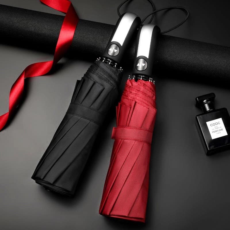 30 % off men's business umbrella 10 bone vinyl automatic umbrella 3122 gift advertising umbrella umbrella rain and rain dual -use folding umbrella 1