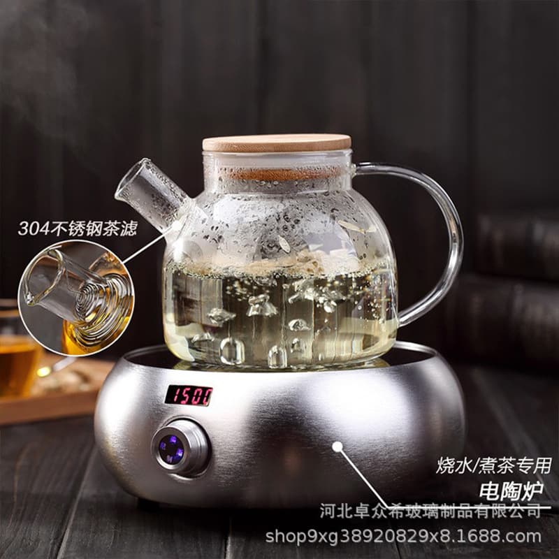 (Cross-border trading), glass capacious teapot, increased thickness 4