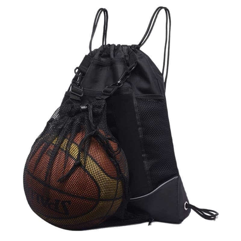 Basketball capacious backpack, sports bag, travel bag for cycling, helmet, mesh bag 5