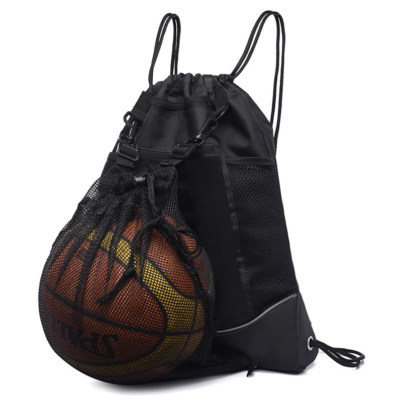 Basketball capacious backpack, sports bag, travel bag for cycling, helmet, mesh bag 1