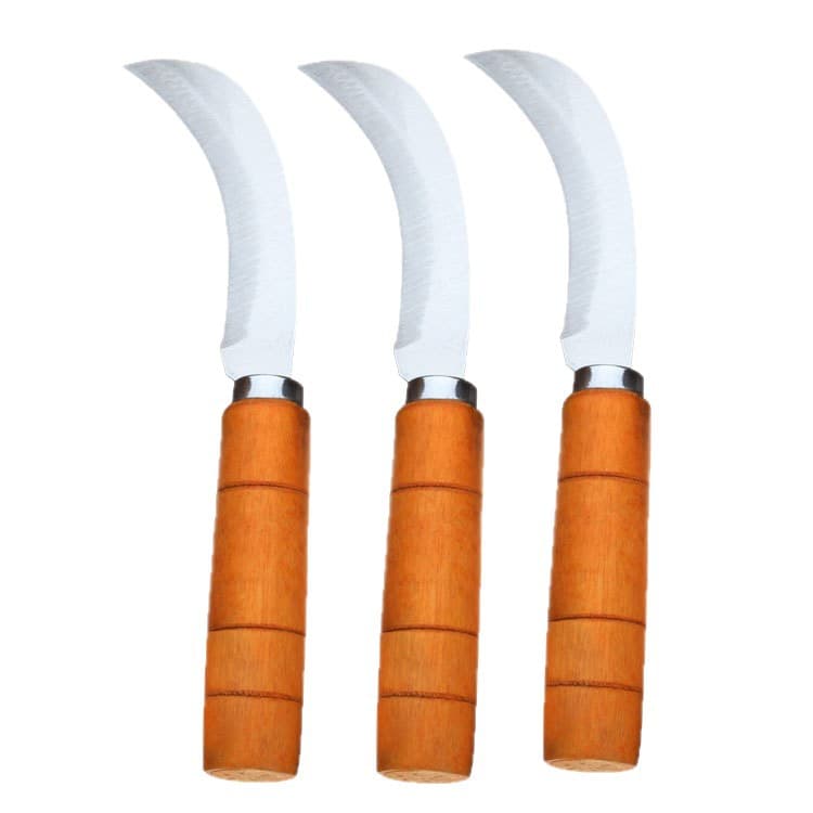 Household wooden handle machete stainless steel fruit knife peel banana knife small machete peeling knife fruit and vegetable knife 5