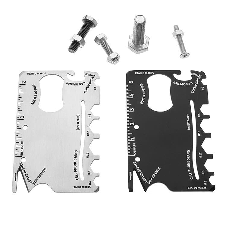 Outdoor multifunctional saber card universal tool card survive mini portable operating supplies combination 2