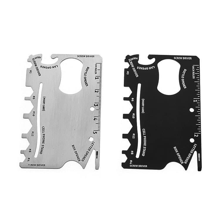 Outdoor multifunctional saber card universal tool card survive mini portable operating supplies combination