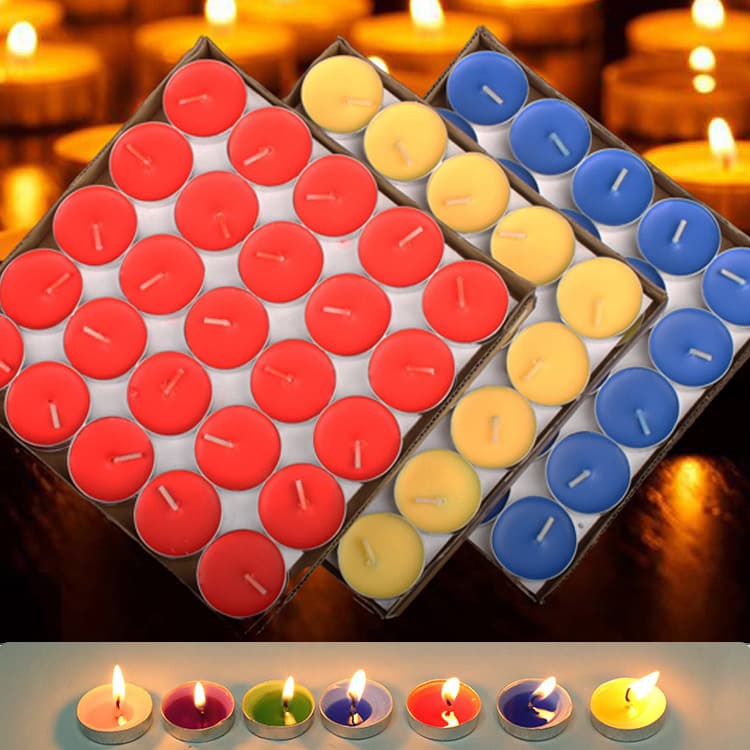 520 Valentine's Day Smoking Candle Candle Candy Candy Candy Tea Paraffects Net Red Birthday Confession Small Candle Candy Round 2 hours wholesale 1