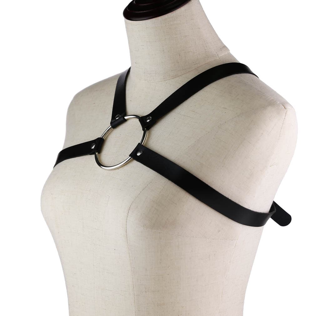 Men's women's sexy polyurethane straps, extra large suspenders, punk style 2