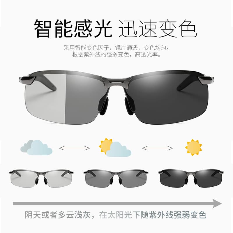 2021 New Smart Color Charming Polaries 3043 Male Day and Night Driver Driving Fishing Night Visual Magic Mirror 1