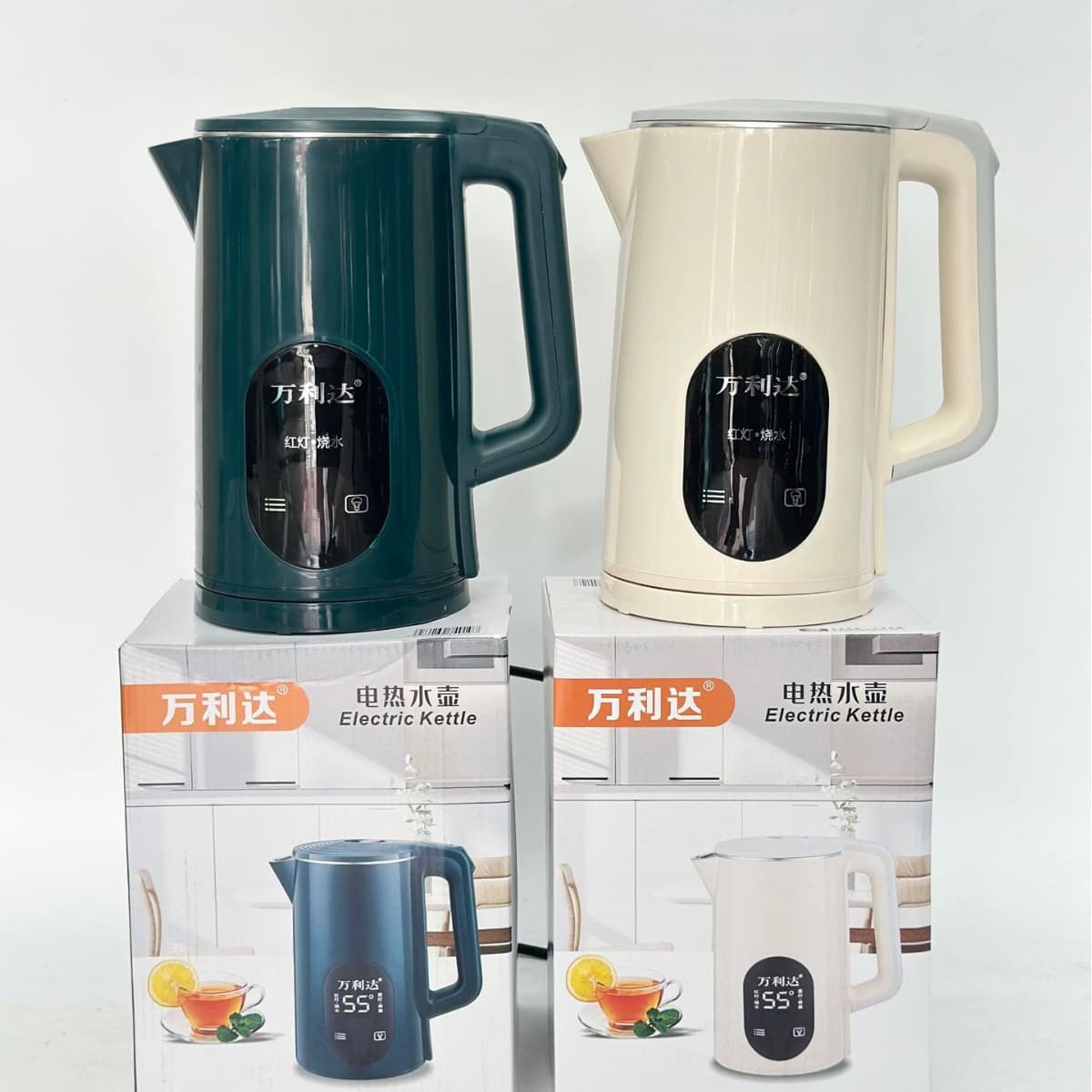2.3L double-layer anti-scalding electric kettle stainless steel appliance automatic kettle home sales electric kettle
