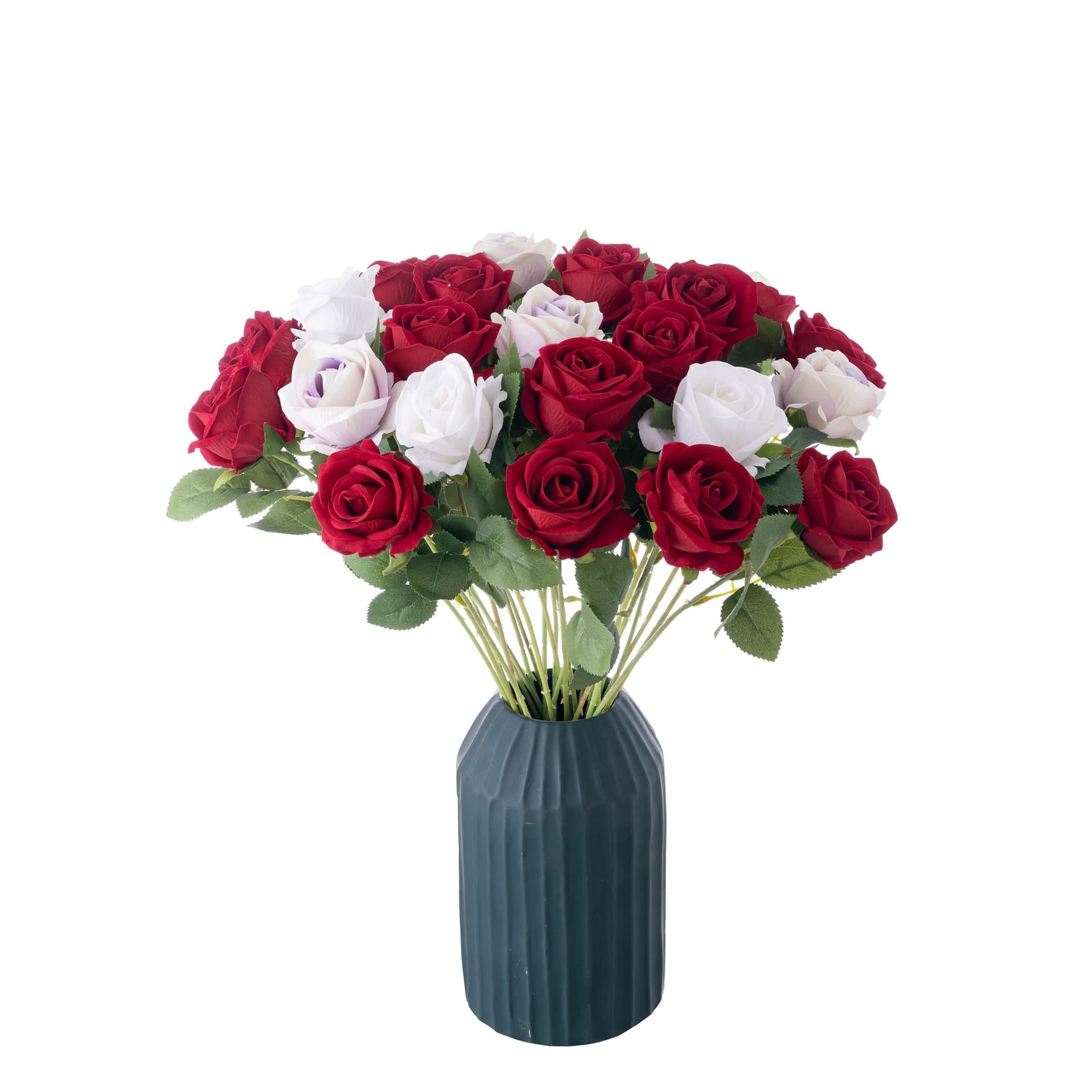 Pearl INS Velvet Rose Artificial Flower Manufacturer Home Decoration Festival Wedding Wall Plant Wall Artificial Flower Cross-Border 5