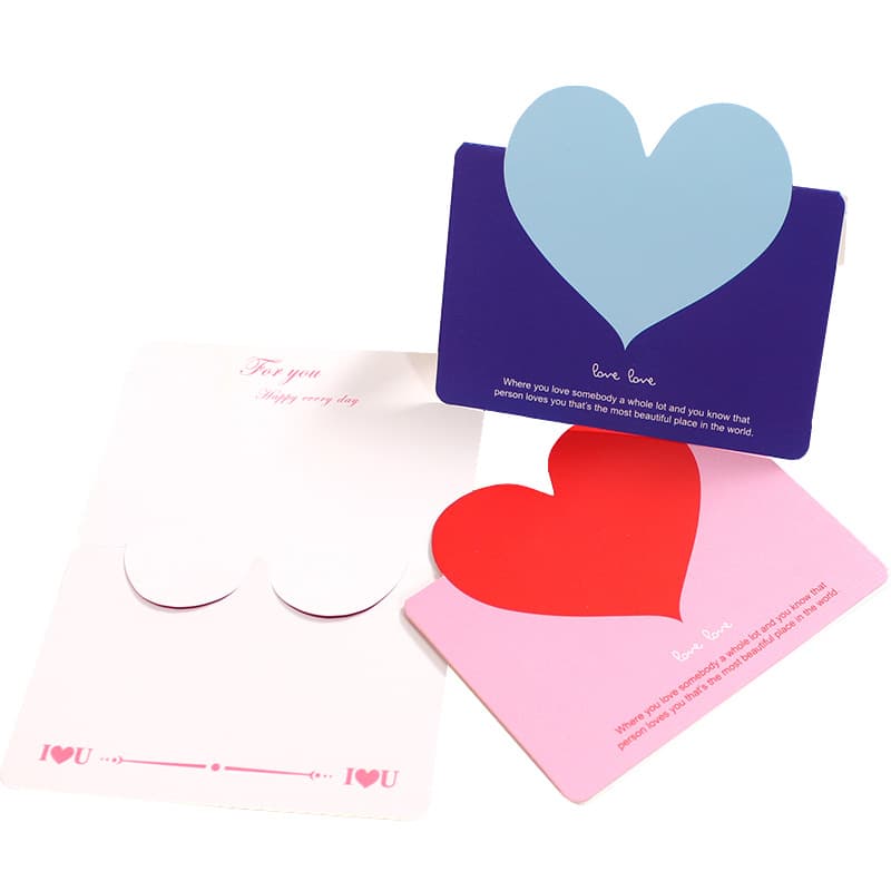 Love Folding Birthday greeting card DIY holiday blessing Teacher's Day 520 love blank small card activity gift 5