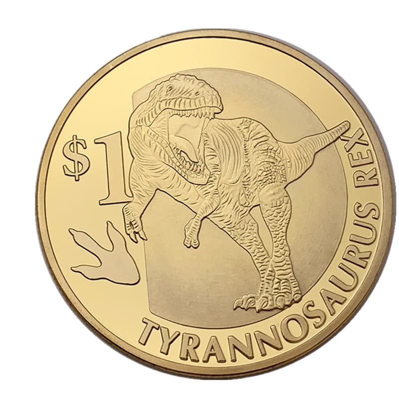 Dinosaur, coins, badge, medal, Birthday gift 2