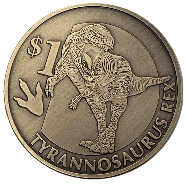 Dinosaur, coins, badge, medal, Birthday gift 3