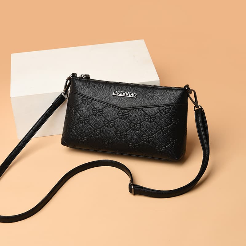 Small shoulder bag, fashionable polyurethane small clutch bag, one-shoulder bag, Korean style, for middle age 1