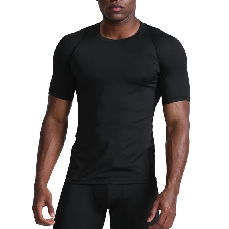 Summer breathable quick dry sports basketball laundry basket for training, short sleeve T-shirt for gym, tight, for running 4