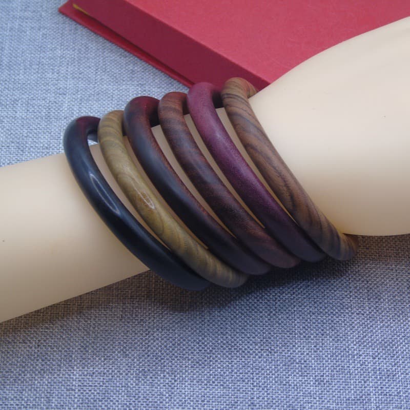 Bracelet ebony green sandalwood, retro accessory for men and women 4