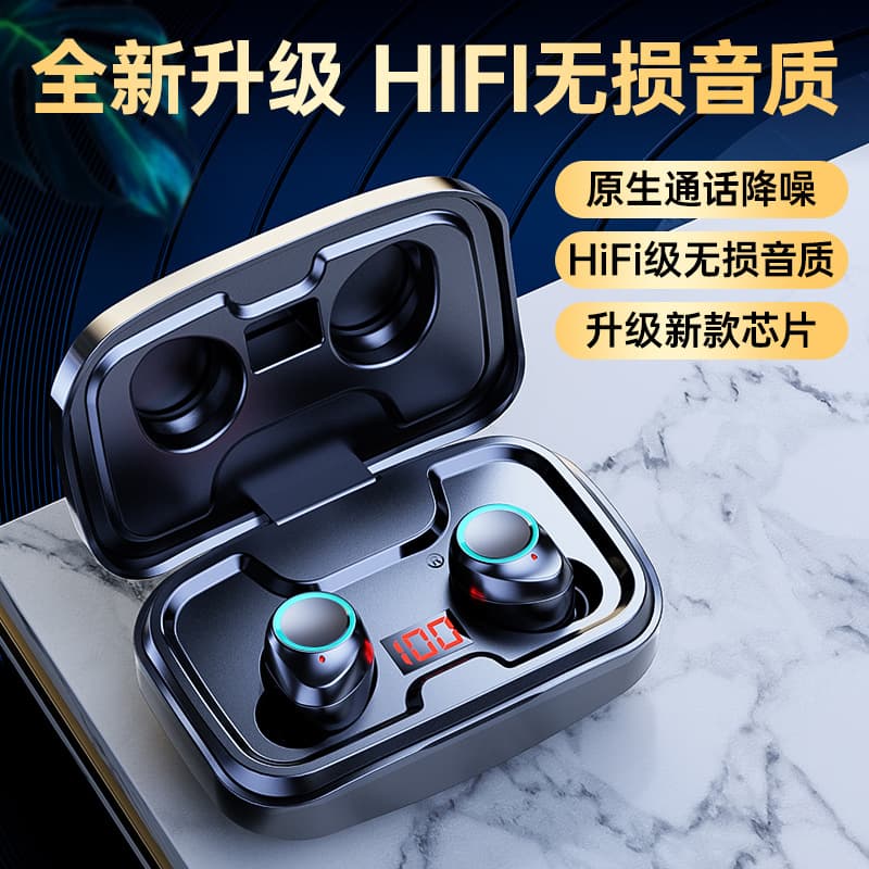 TWS-X10 high-sound Bluetooth headset wireless music double ear income ear-ear cross-border private model wholesale 4