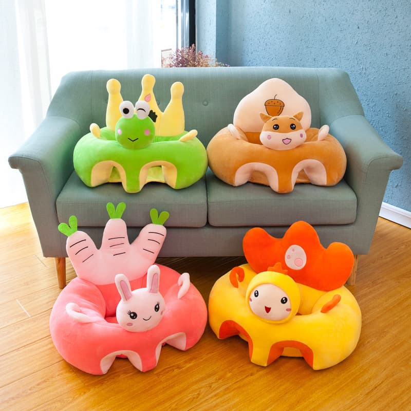Cartoon children's chair, plush sofa, posture corrector for baby, new collection, early education, Birthday gift 3