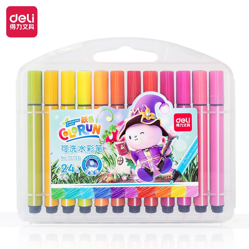 Watercolour, crayons for kindergarten, art capacious coloured pencils for students, 24 colors, 12 colors, 36 colors, hand painting, washable 5