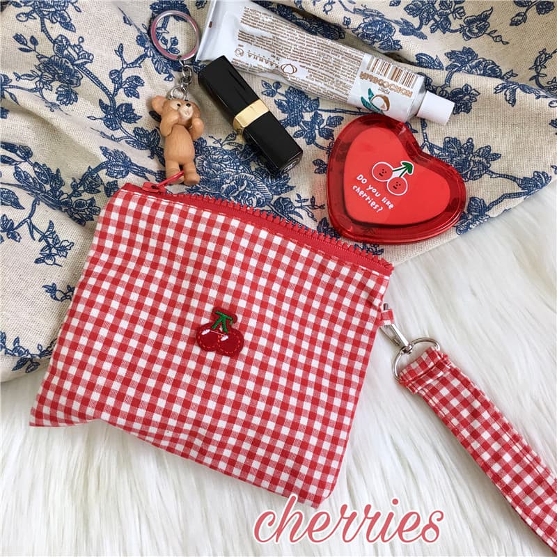 Handheld cosmetic bag, capacious cosmetic lipstick, organizer bag, shoulder bag, storage system, with embroidery 3