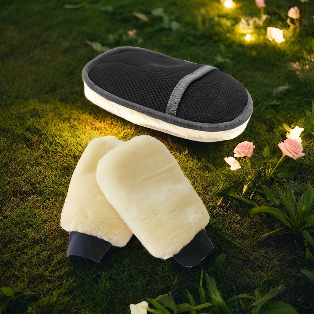 Car wash wool gloves Auto supplies cleaning tools Car wiping waxing car sludge cleaning cloth cashmere gloves 2
