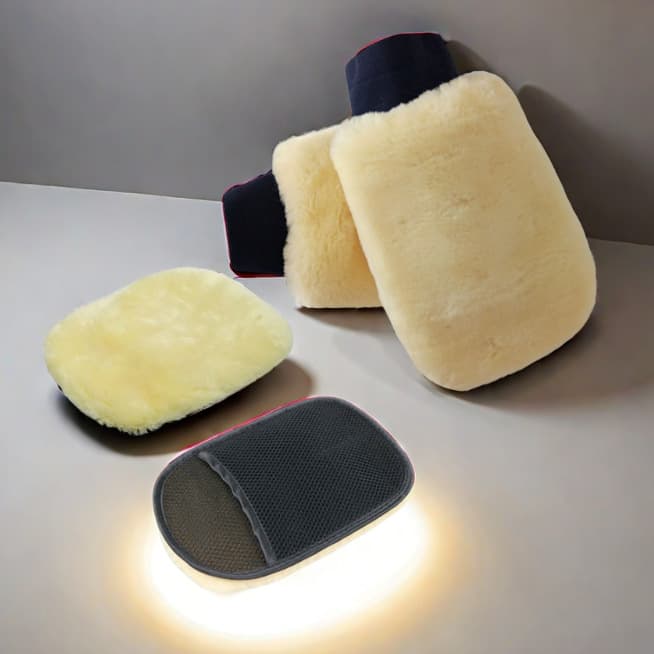 Car wash wool gloves Auto supplies cleaning tools Car wiping waxing car sludge cleaning cloth cashmere gloves 3