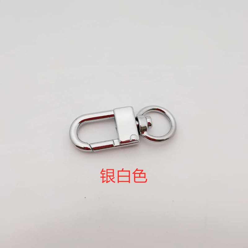 米囹 Bags and dog buckles, hardware accessories, zinc alloy hanging plated four-part door hooks, dog buckles wholesale and retail 3