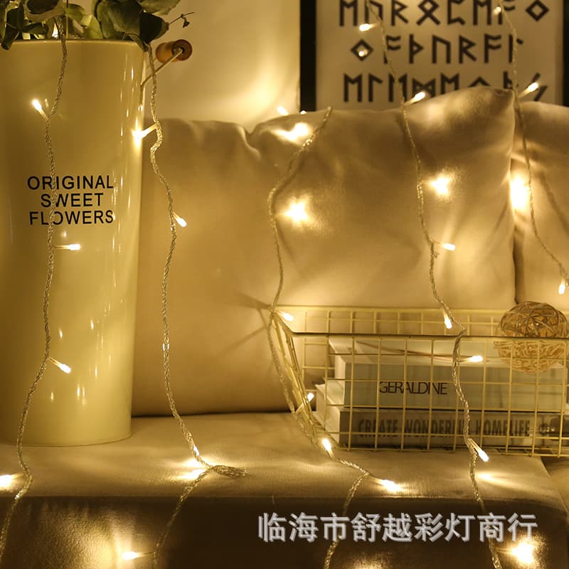 LED small lamp string LED Colorlight Outside Color Light Strings indoor decorative lights wedding decorative light copper line lamp string 4