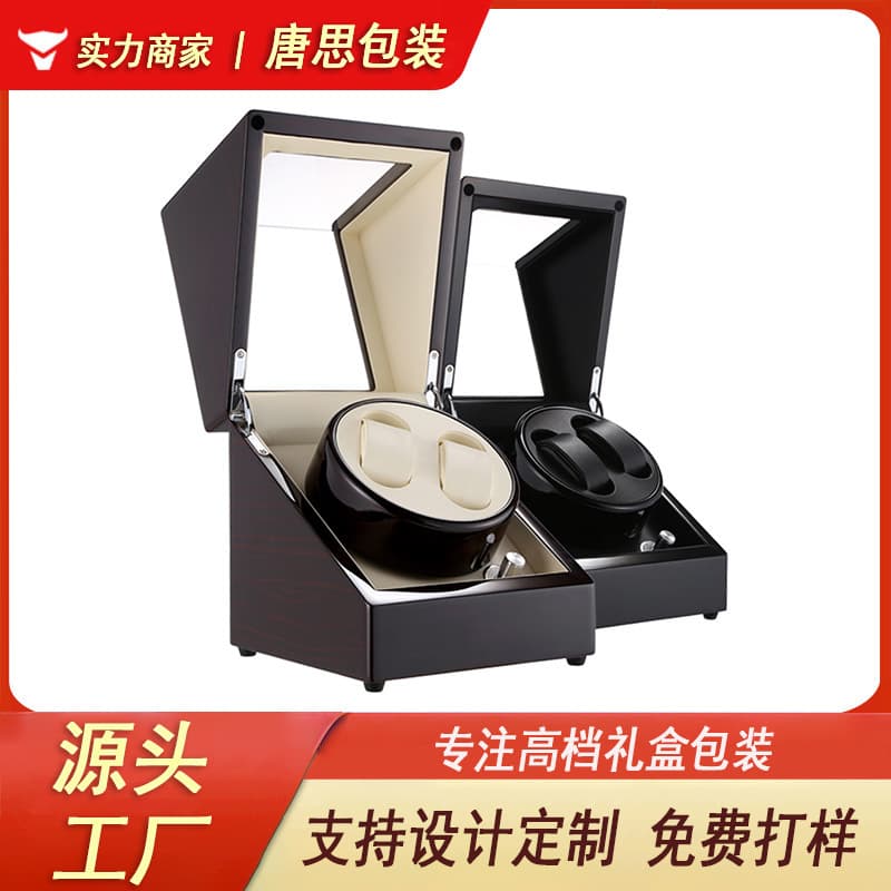 (Wholesale), electric watch shaker, high-end piano, wooden mechanical engine, automatic rotating watch box, (Physicals) 1