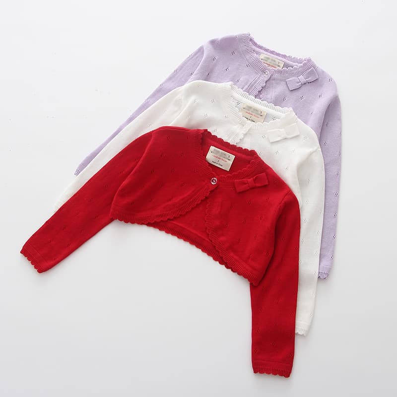 Children's cloak with bow, summer cardigan, Korean style