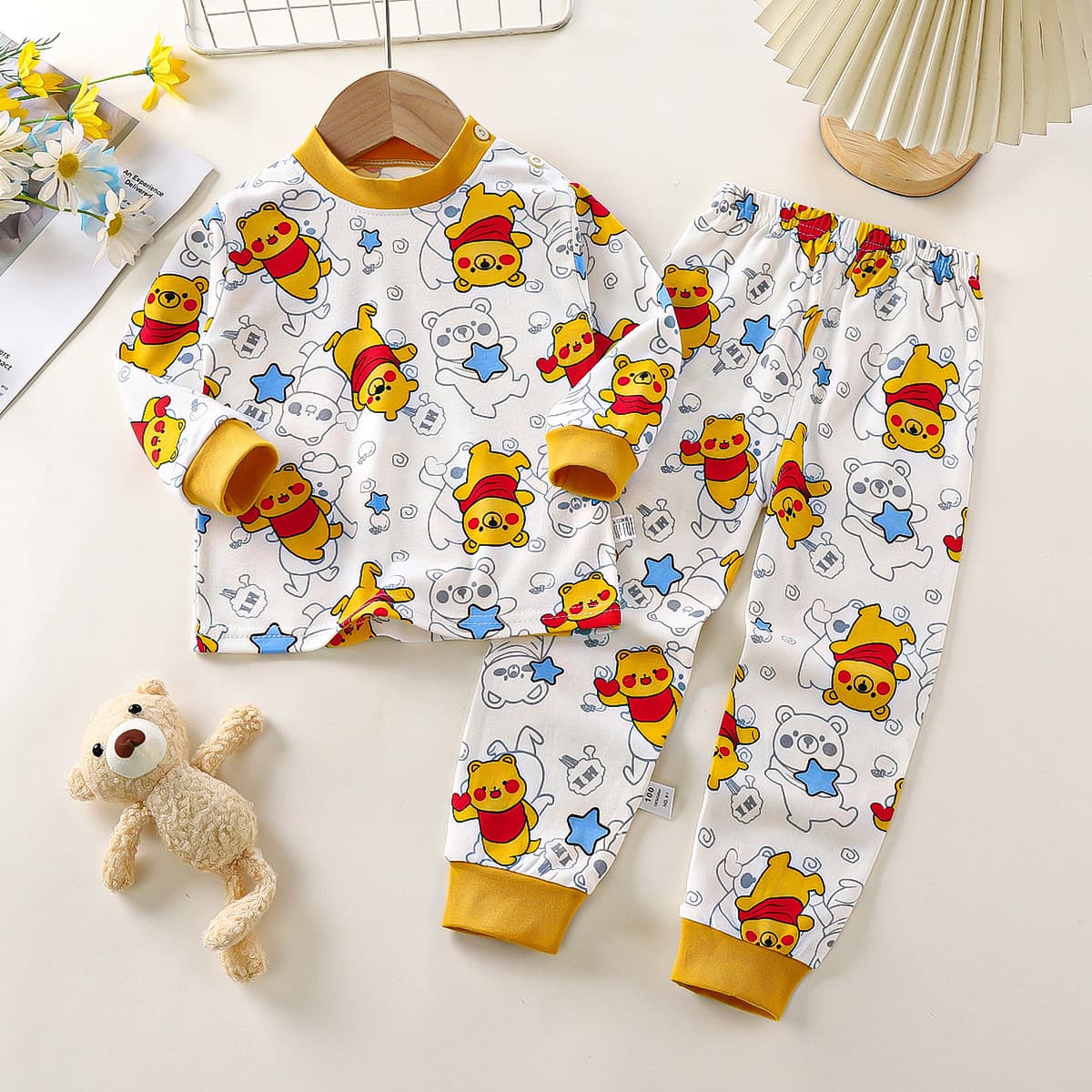 Cotton children's set, thermal underwear for boys, keep warm autumn pijama, children's clothing 4