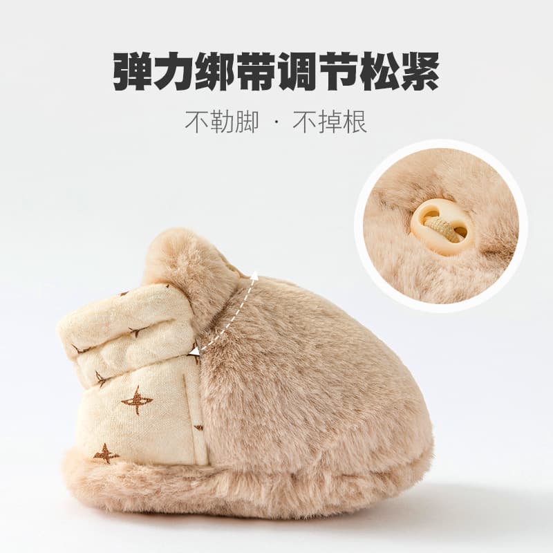 Demi-season children's keep warm fleece lanyard holder for early age for new born, socks, soft sole 3