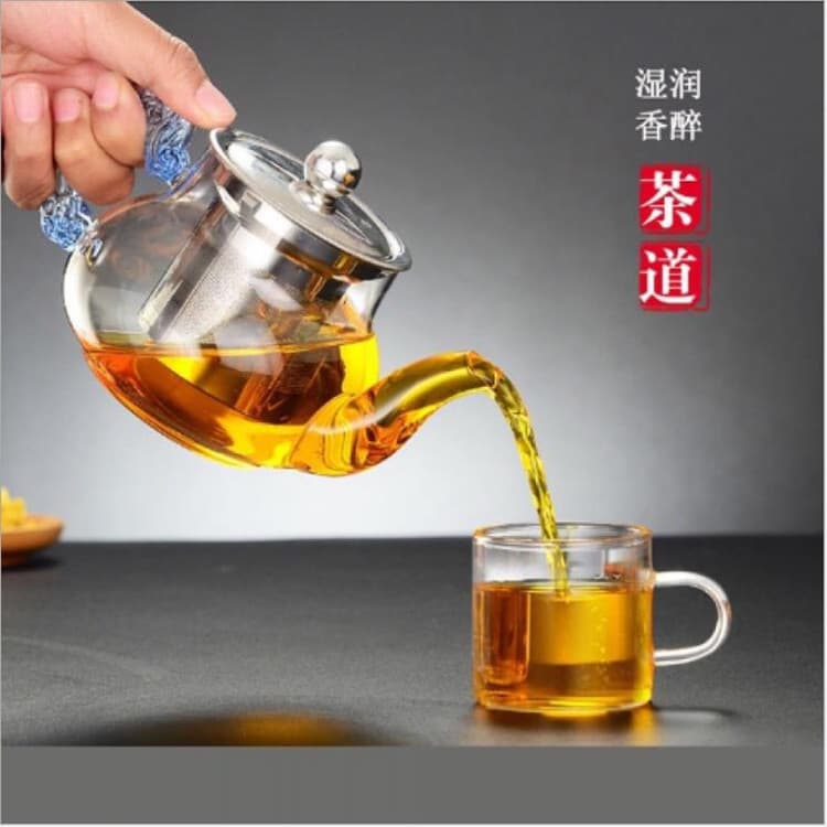 Glass teapot, tea for home use, filter stainless steel 4