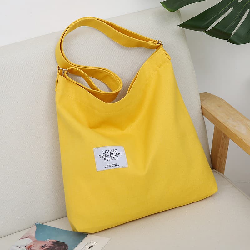 One-shoulder bag, retro shopping bag, capacious shoulder bag, cloth bag, Korean style 2