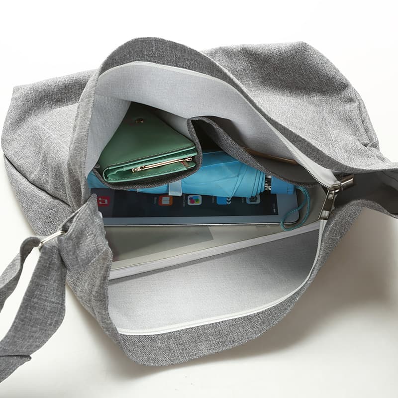 One-shoulder bag, retro shopping bag, capacious shoulder bag, cloth bag, Korean style 4
