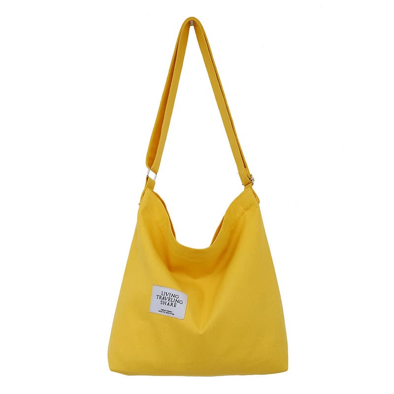 One-shoulder bag, retro shopping bag, capacious shoulder bag, cloth bag, Korean style 5