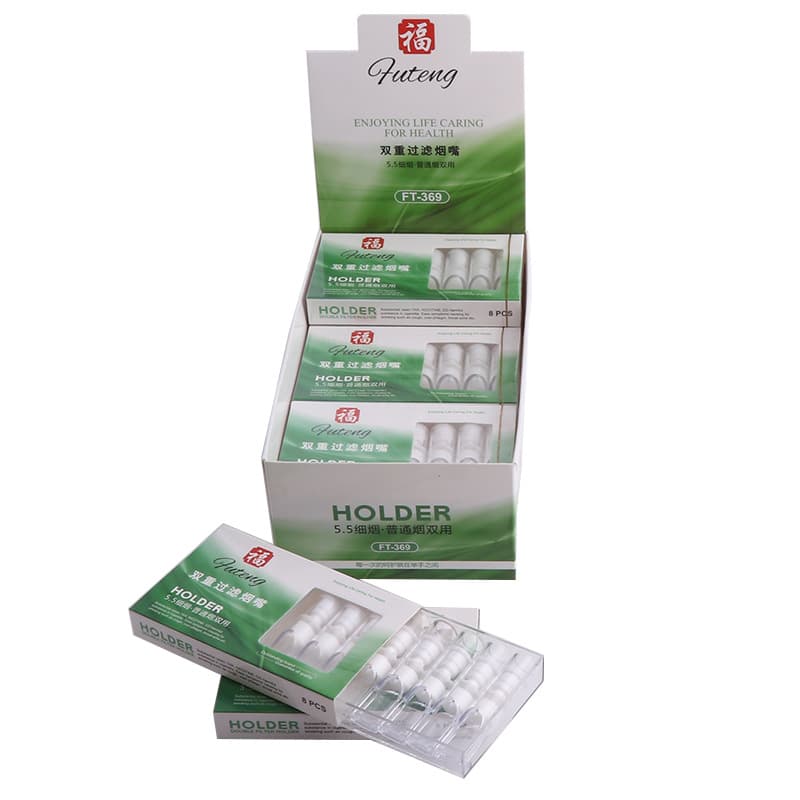 Forton disposable cigarette holder double high-efficiency filtration healthy and environmentally friendly thick and fine cigarette dual-use filter double-effect cigarette smoke purifier 3